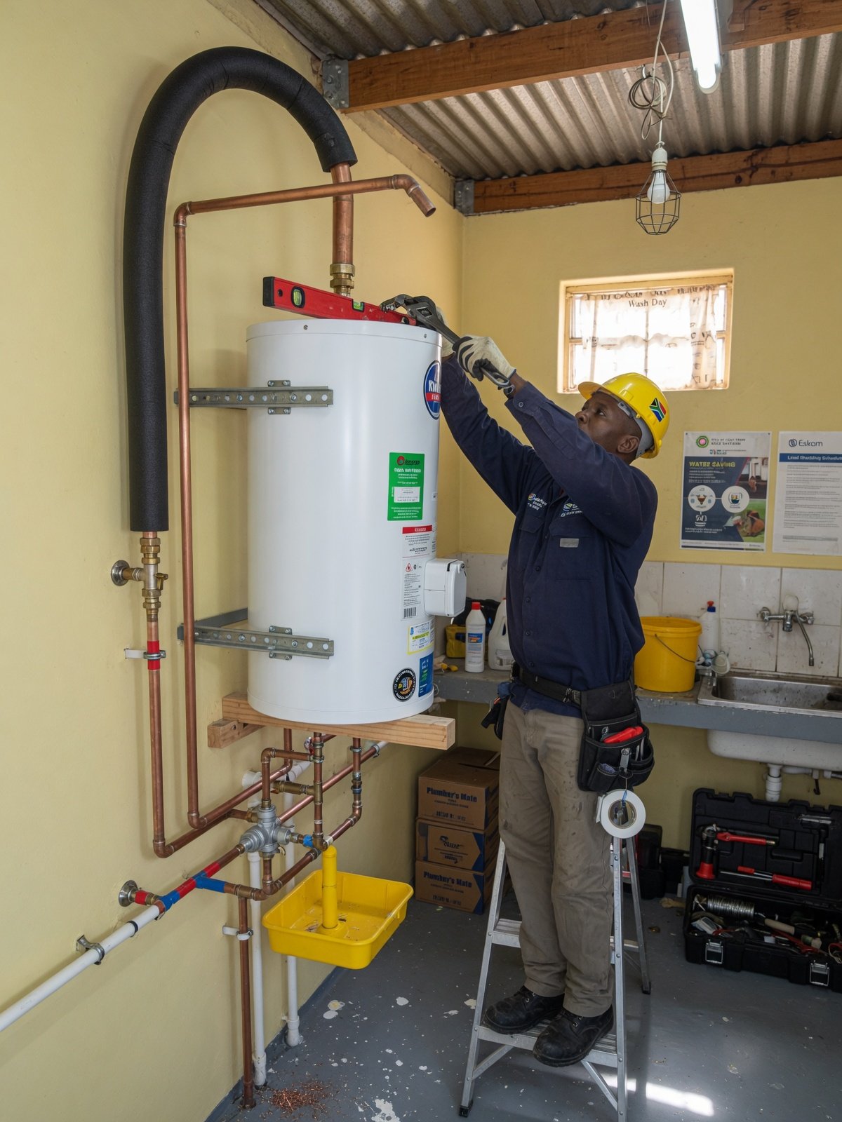 Geyser installation by Wilson Plumbers